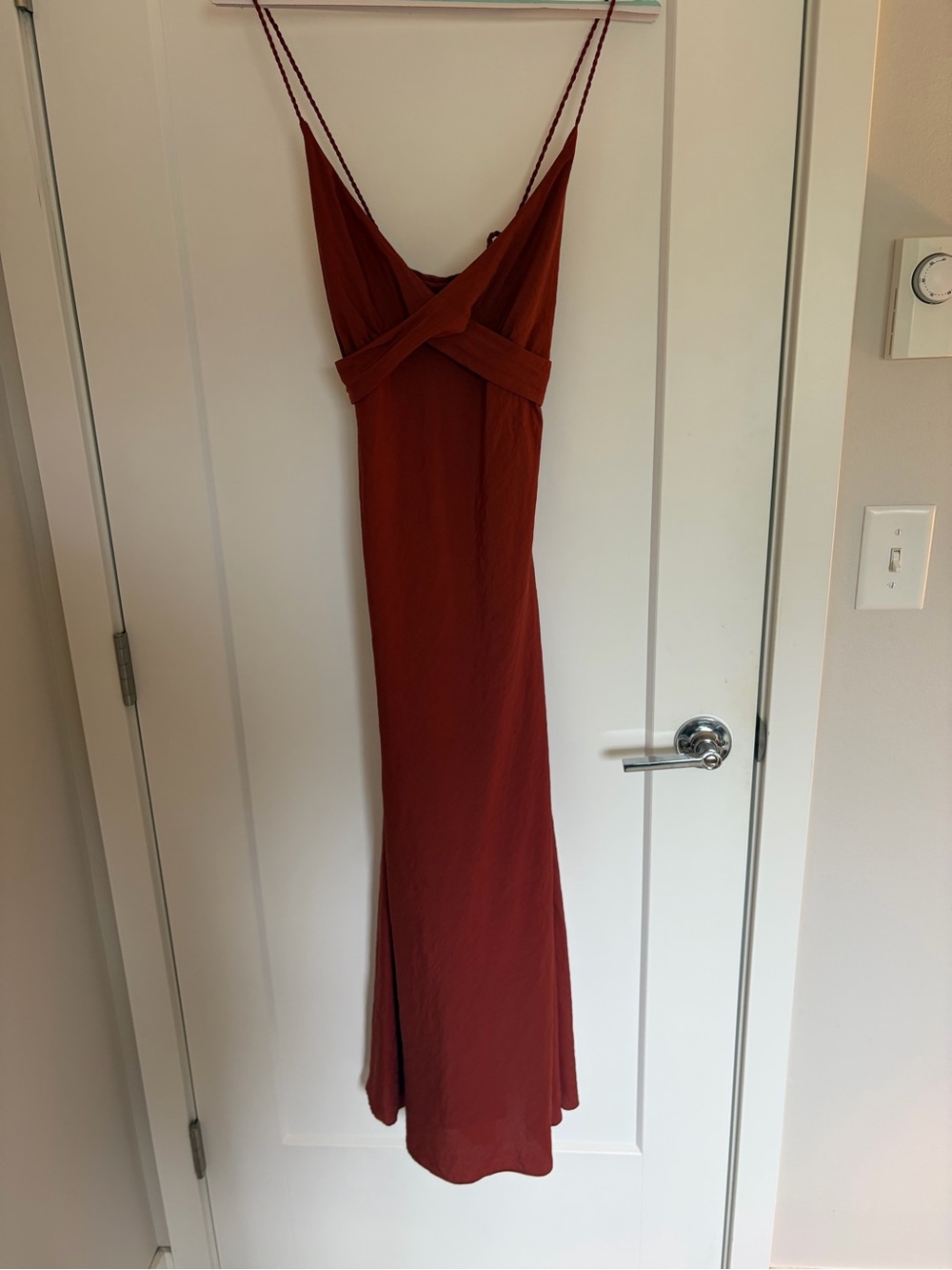 Scotch and Soda Slip Maxi Dress in Rust